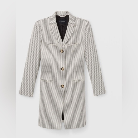 Club Monaco | Checkered Three Button Coat | size S - Picture 1 of 2